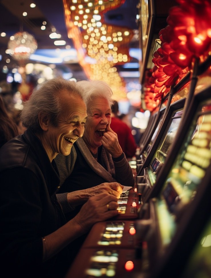 Pengguna membuka blackjack lewat ponsel